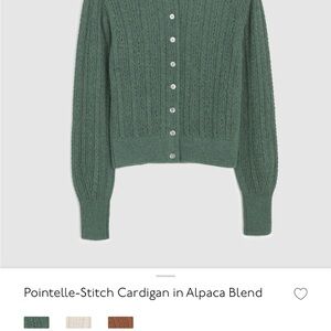 Madewell Forest Green Alpaca Cardigan